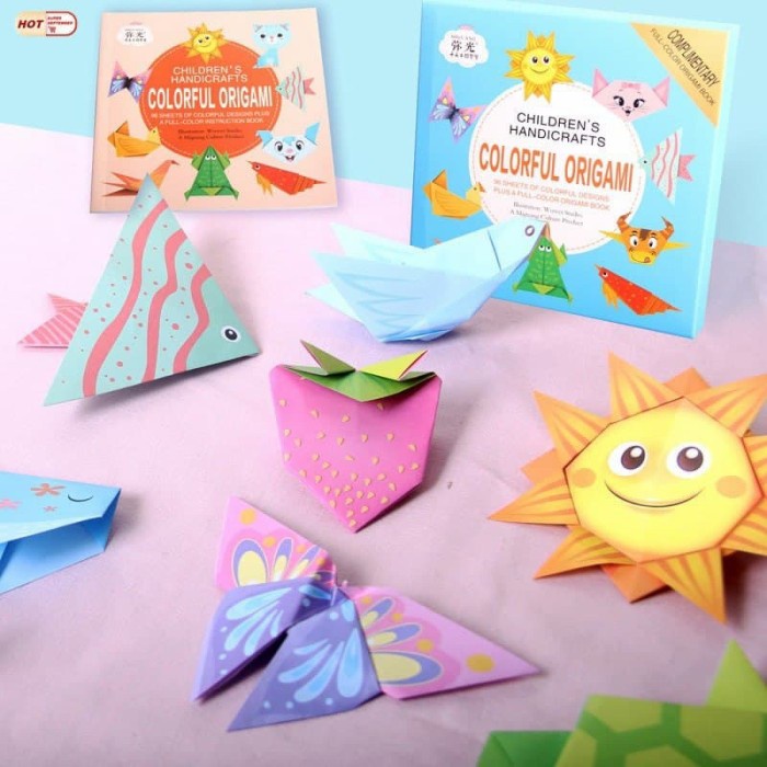 

(DISKON TERMURAH) Origami paper motif 108 lembar / Kertas lipat origami