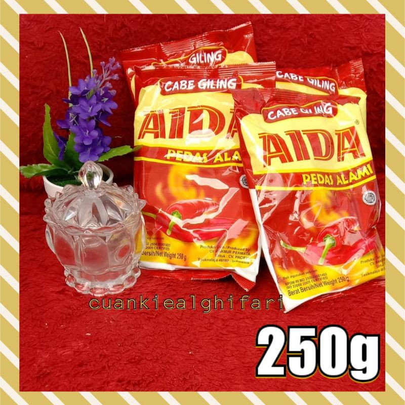 Cabe AIDA 250 gram,nikmat pedas nya,,,