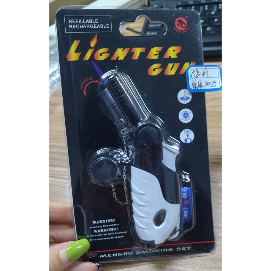 Pemantik Korek Api Gas Butane Torch Jet Windproof - MH256 - MultiColor