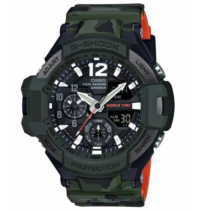 Casio G Shock GA 1100SC 3A   GShock GA1100SC 3A Original   Bergaransi Diskon