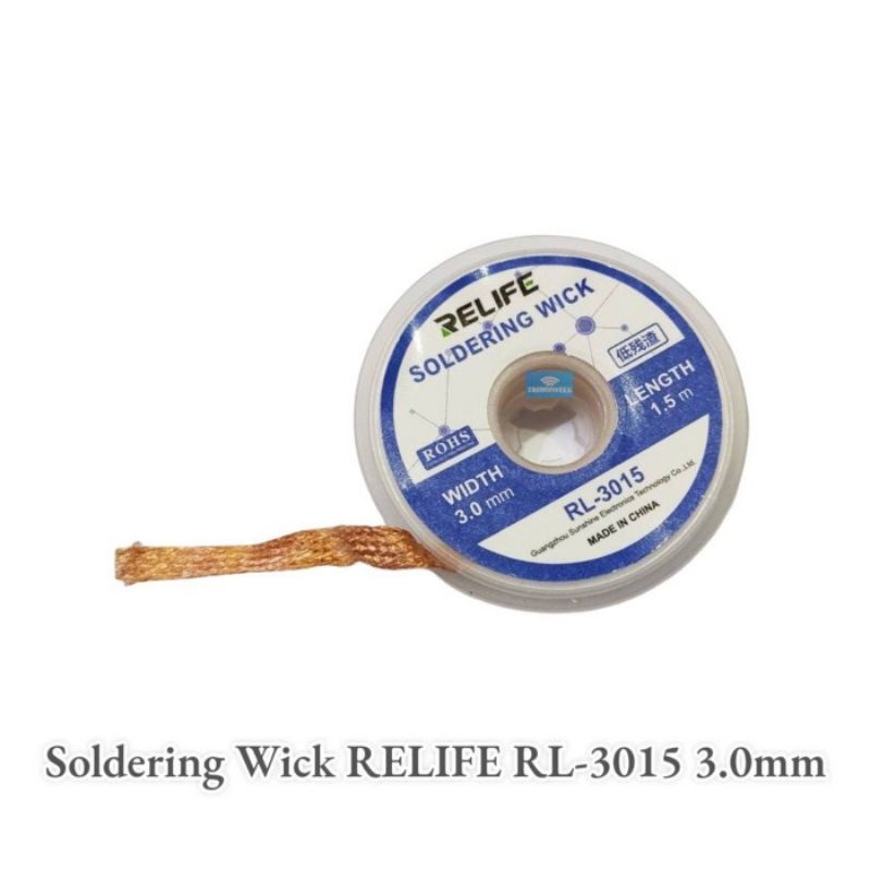 SOLDERING PEMBERSIH TIMAH WICK RELIFE RL-3015 3.0MM ORIGINAL