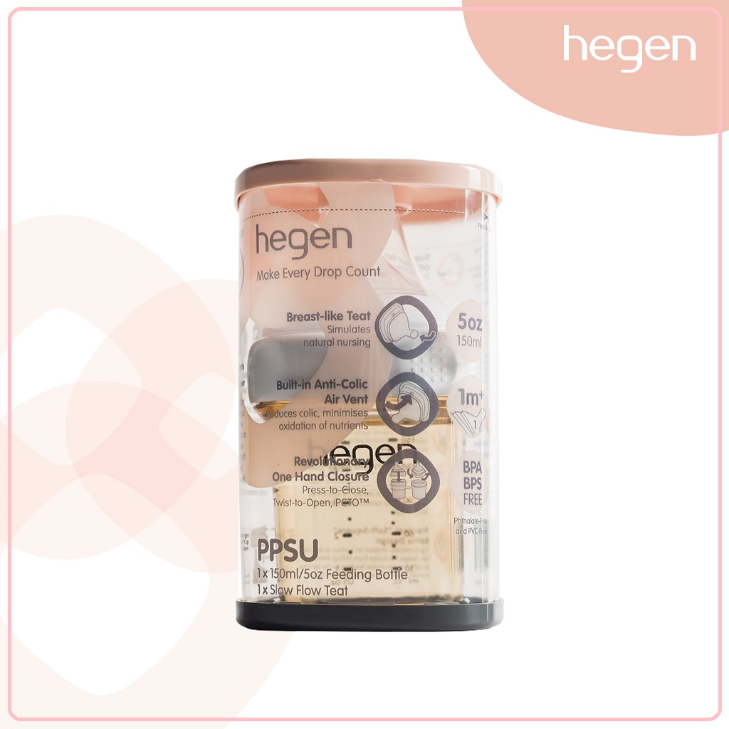 Hegen PCTO Feeding Bottle PPSU 150ml | Botol Susu