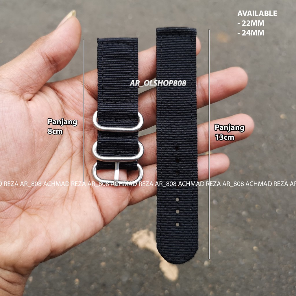 Original Tali Jam SEIKO DIVER Kanvas 22mm 24mm Strap NATO Band ZULU Swiss Army Kanvas 24mm UNIVERSAL