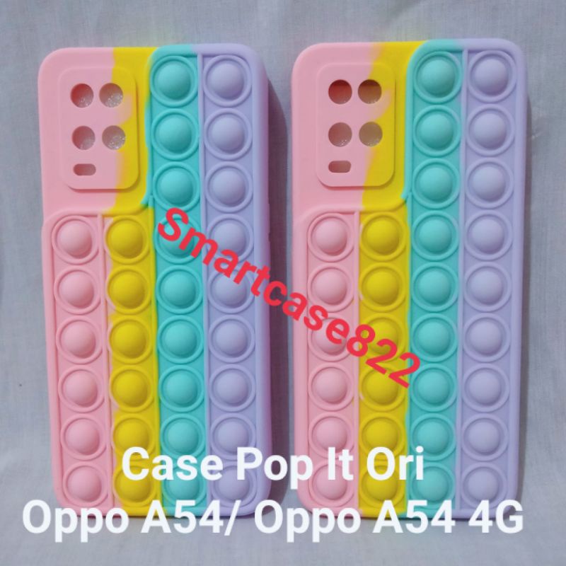 Case Oppo A54 Oppo A54 4G Kesing Pop It Oppo A54 Rainbow Softcase Warna Warni Pilihan Kekinian Lucu 