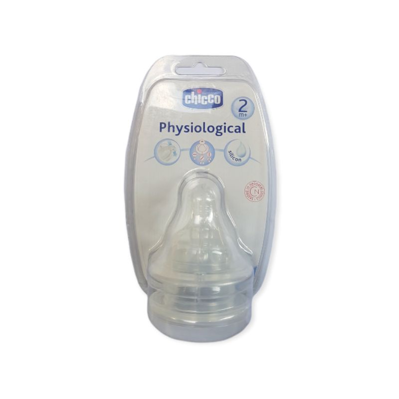 CHICCO Physiological Silicone Nipple 2 pcs