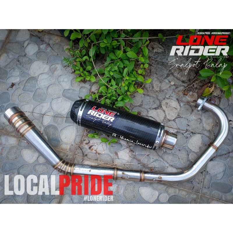 Lone Rider Original - SRR ft. Megaphone Carbon - Satria F Injeksi - FU FI