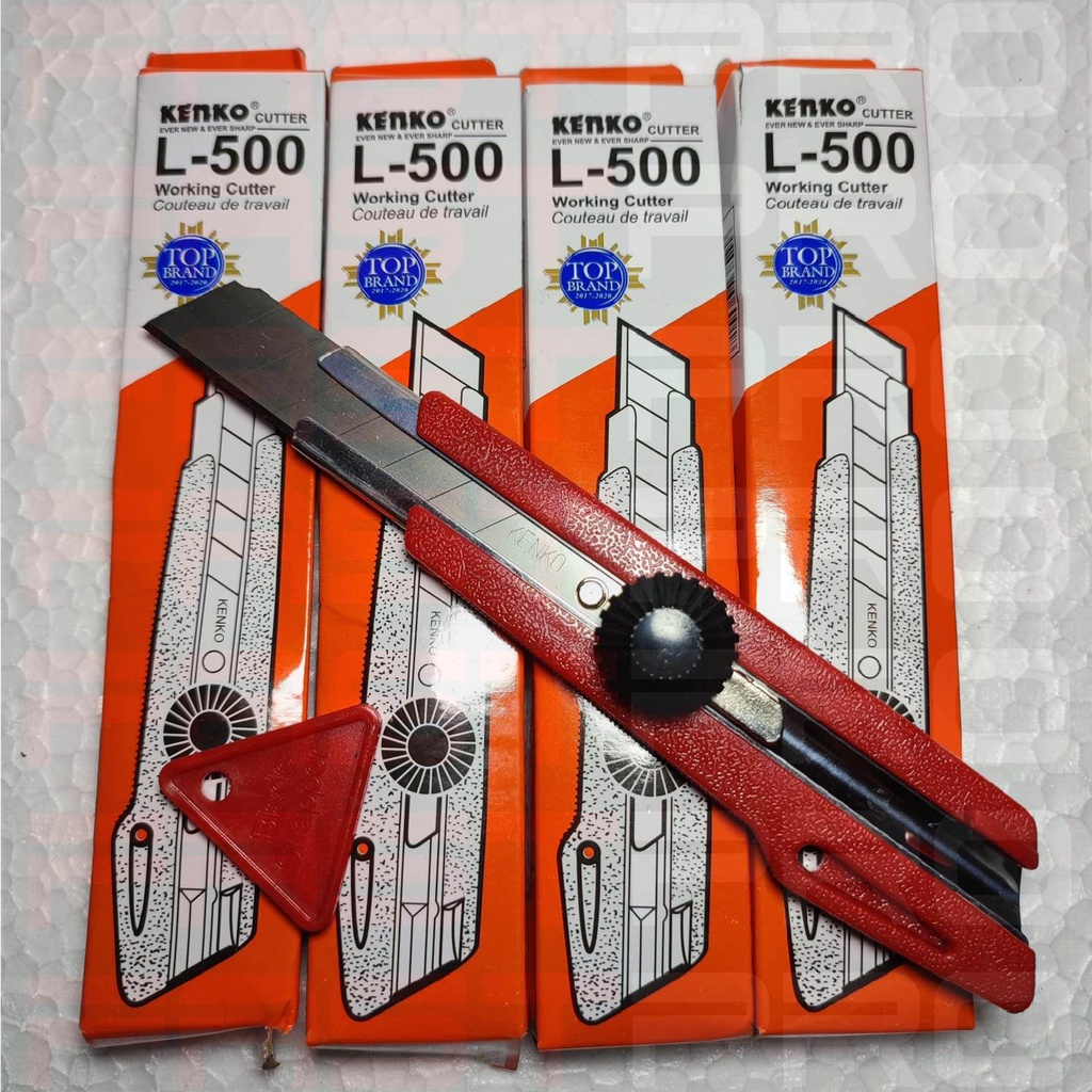 

Pisau Cutter KENKO L 500 Besar Tajam Berkualitas