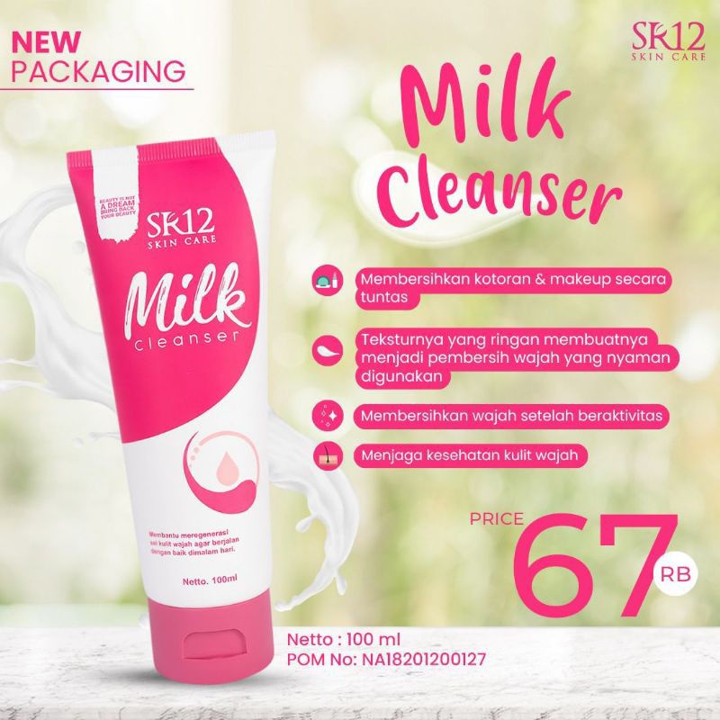 Milk Cleanser SR12 tube / Pembersih / cleanser / double cleanser