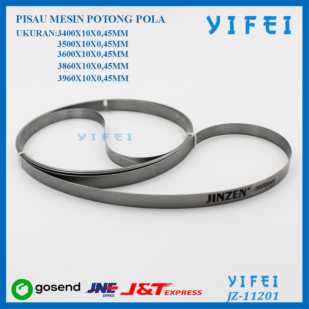 Pisau mesin potong pola / Band Knife / YIFEI-11201 - 3400x10x0,45mm