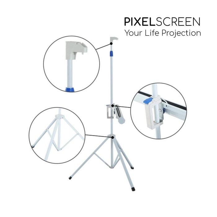 PixelScreen XT-70 Tripod Screen Projector 70 Inch XT70