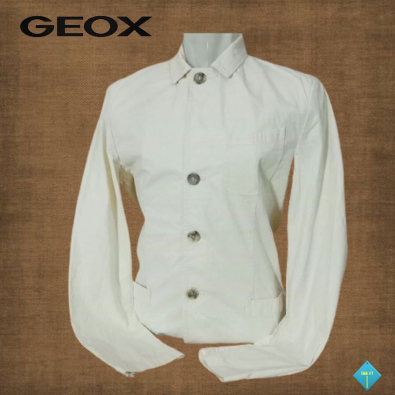 Jaket Pria Exclusive Putih Branded "GEOX"