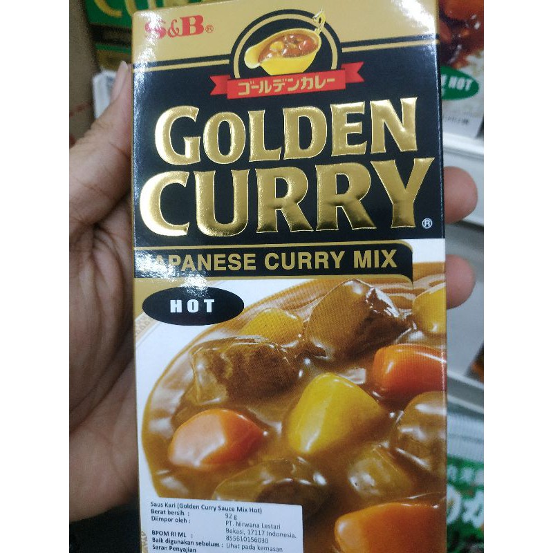 

golden curry mix hot 92gr