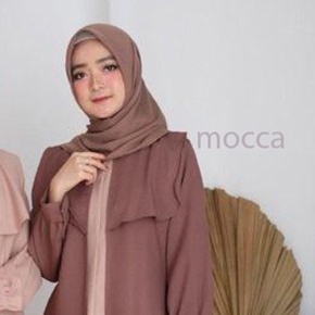 Lena Vania Baju Gamis Muslim 165 Marwah Javina Maxi Model Terbaru Moscrepe Fashion Remaja Kekinian-MOCCA