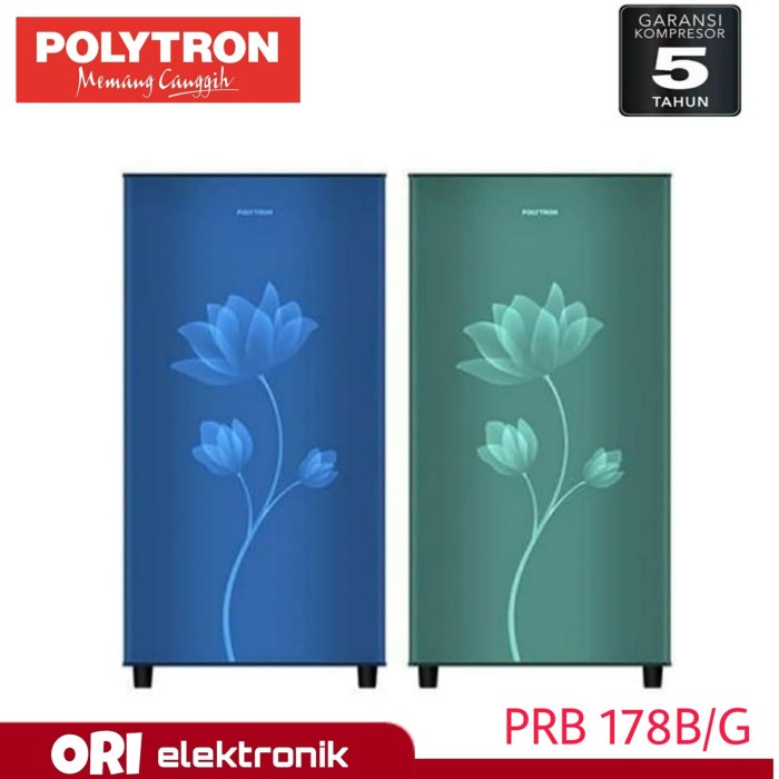 (SUSE) POLYTRON Kulkas 1 Pintu PRB 178B/G (SURABAYA-SIDOARJO-GRESIK ONLY)