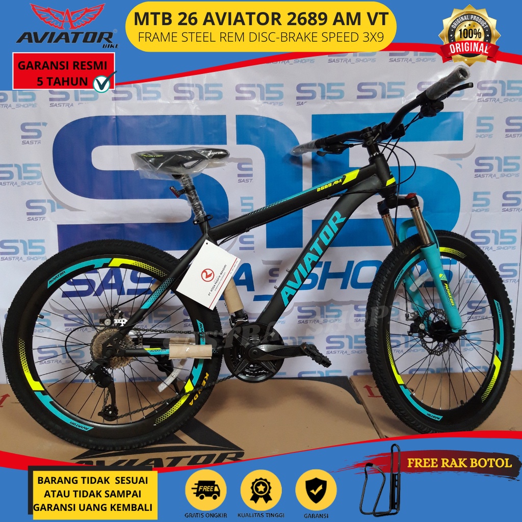 Sepeda Mtb Sepedah Gunung Aviator 26 27,5 Inch Murah