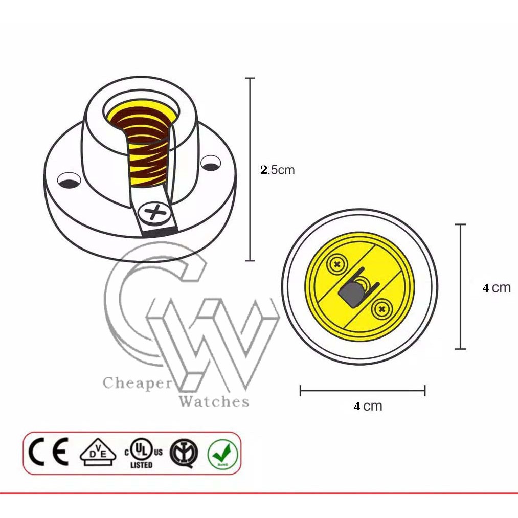 Cheaper-12pcs-Fitting Lampu E12 Fitting Keramik Lampu Kecil Cabe Fitting DOP Lampu Sembayang Termurah