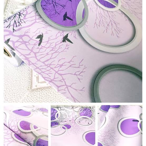 Wallpaper Lingkaran Ungu Dan Akar Hitam Background Keunguan Wm9 Shopee Indonesia