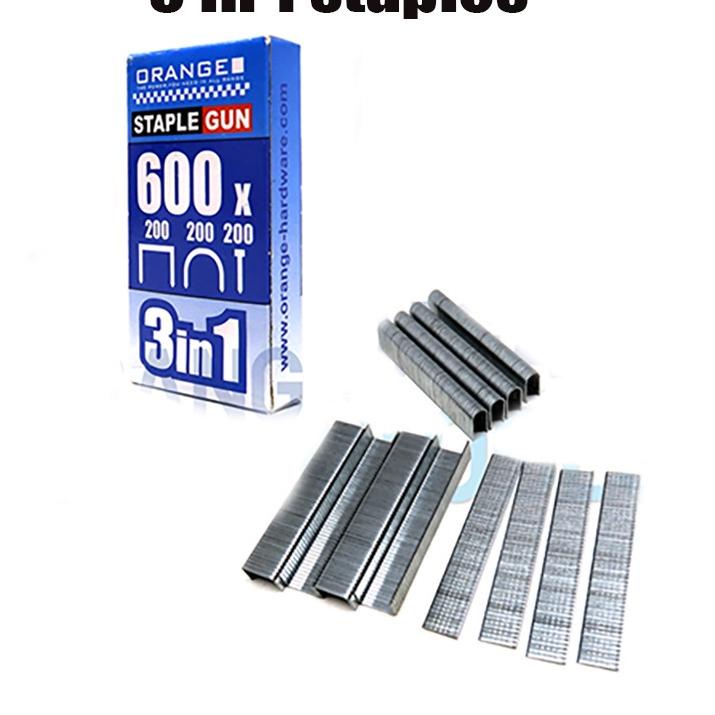 

Special Price.. Staples Gun Tacker Mollar 3 in 1 / Staple Jok Tembak Hekter 3 Way Dapat 3 jenis paku + ISI Gun tacker StaplerJoyko
