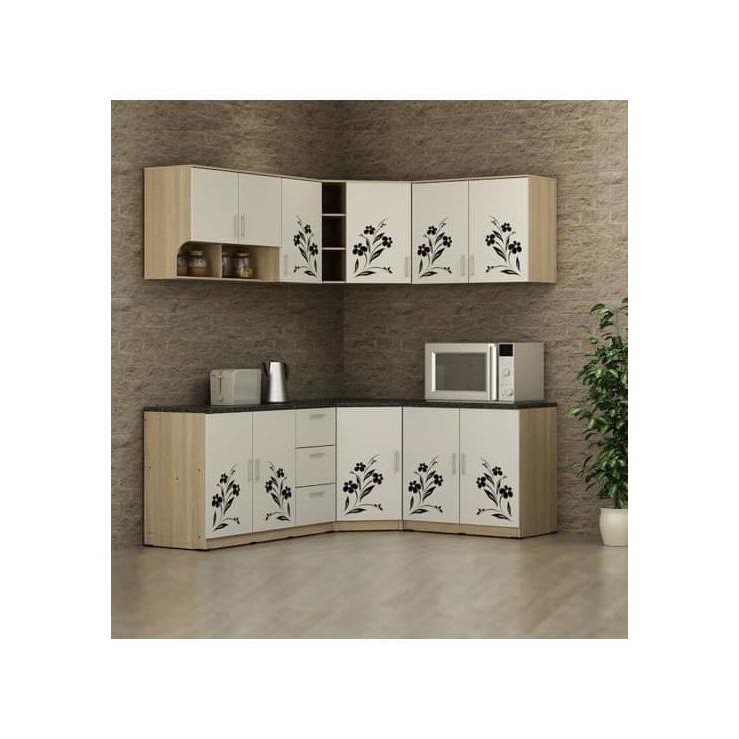 BISA BAYAR DITEMPAT (GOJEK/GRAB) DAHLIA KC WU120 Prodesign Kitchen Set 3 Pintu Atas - Sonoma Oak