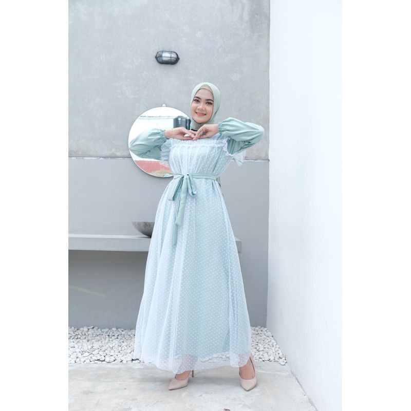 DELIA dress remaja / gaun tulle doty / bumil / baju kondangan / couple / bridesmaids