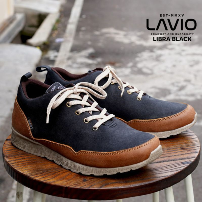 Sepatu Casual Pria Lavio Libra Black