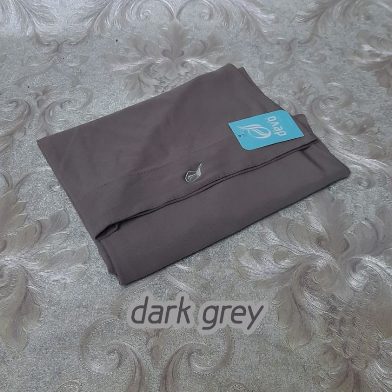 Hijab instan bergo malay | Jersey premium by:devohijab original-DARKGREY. BM