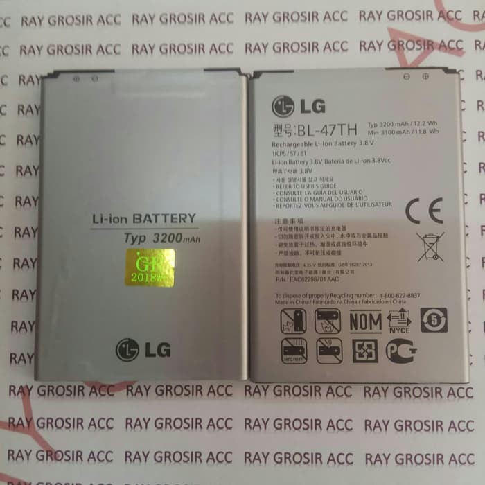 Baterai Original LG G Pro 2 F 350 BL-47TH BL - 47TH