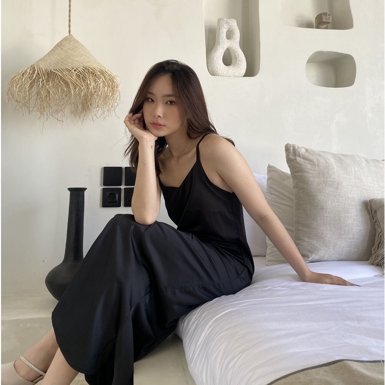 [ Bali Ed ] Coraline Slip Dress / Dress Panjang Satin Wanita