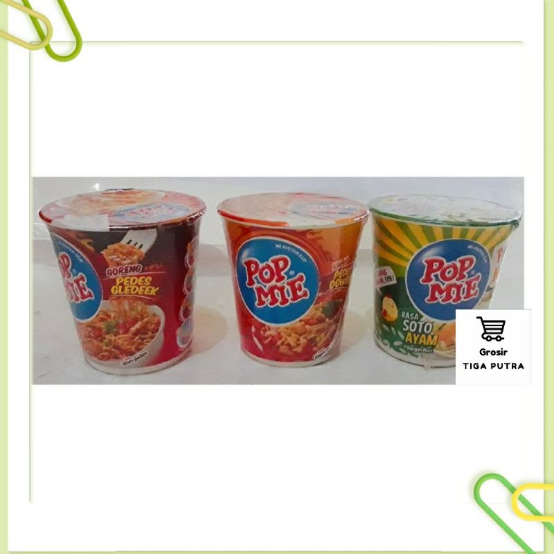 

Pop Mie Pedas & Pop Mie Soto + Nasi