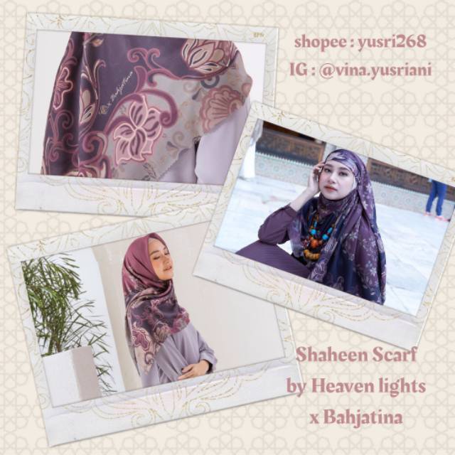 Shaheen Scarf (Qalbu) by Heaven Lights x Bahjatina