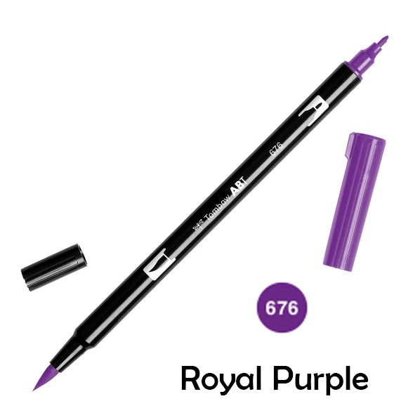 

ABT Tombow Dual Brush Pen - 679 Dark Plum