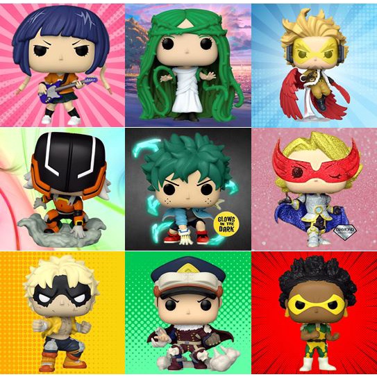ORIGINAL Funko Pop My Hero Academia Hawks Flocked Inasa Yoarashi Ibara Shiozaki Tetsutetsu Juzo Hone