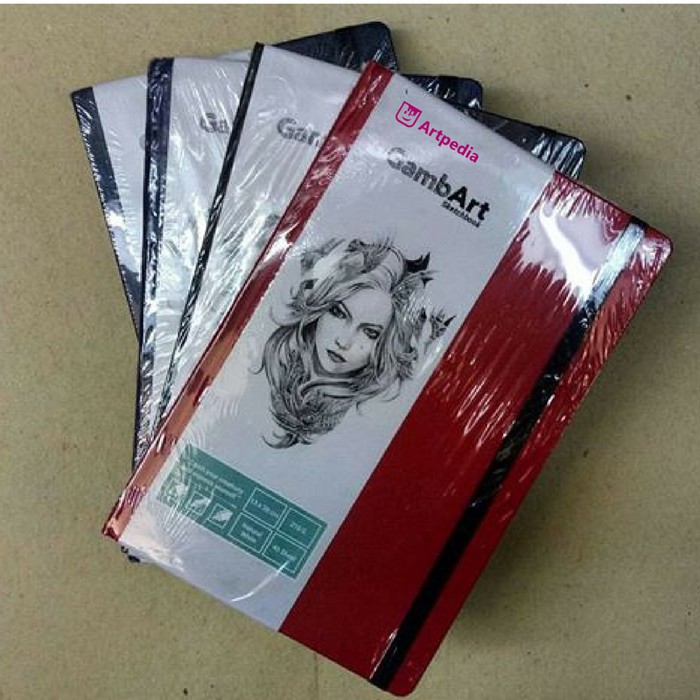 

Ready Stok GambArt Sketchbook Linen Plastic Black Berkualitas