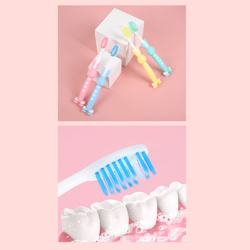 4 Pcs Sikat Gigi Anak Lucu Multiwarna Laki-Laki &amp; Perempuan/sikat Gigi Kids Brush Lembut totall