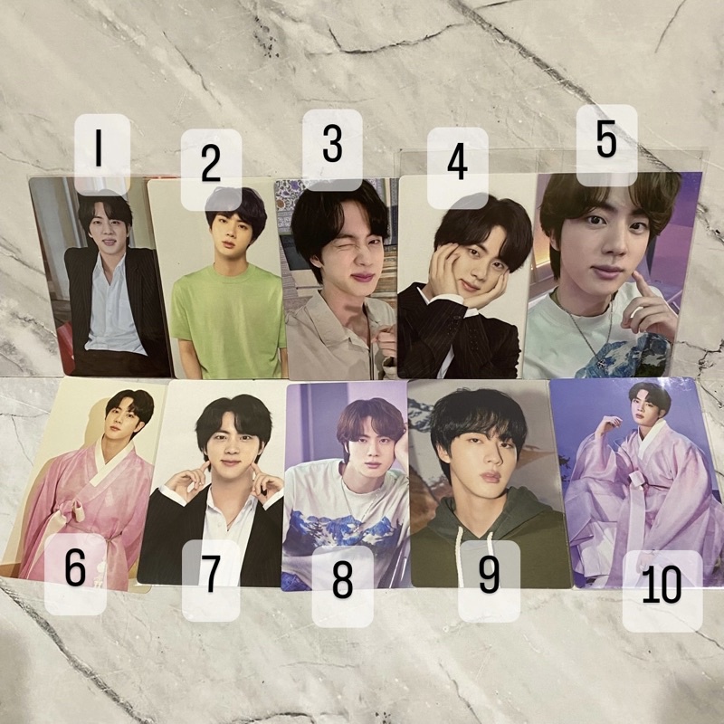Official BTS Jin Seokjin PC mini Photocard mpc ptd lys swz dalmajung little wishes permission to dan
