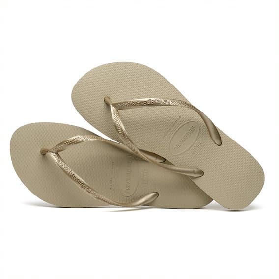 HAVAIANAS SLIM 2719-SAND GREY/LIGHT GOLD - MULTI, 37-38