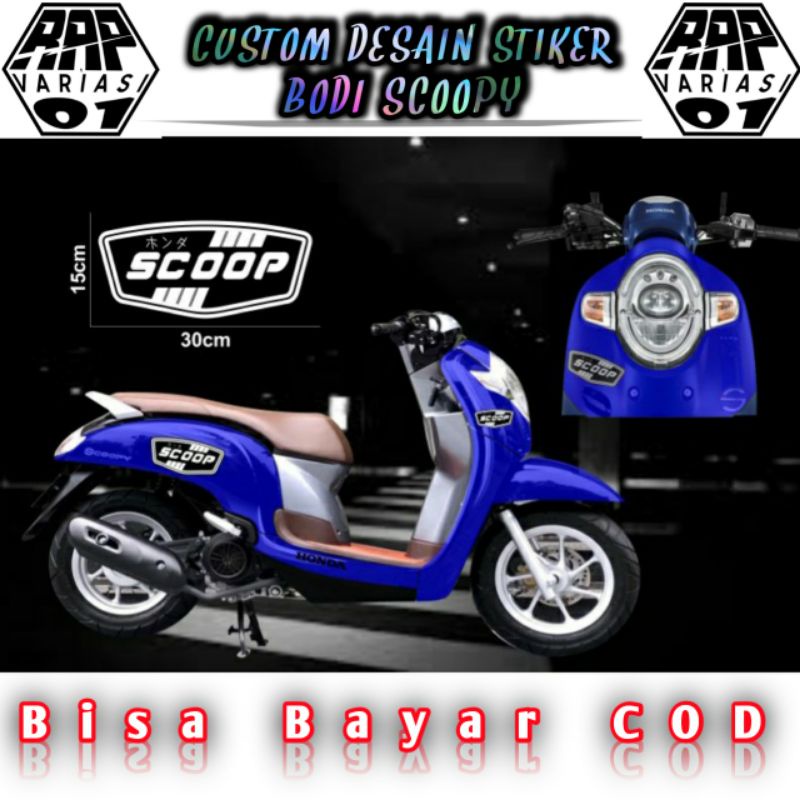 stiker Scoopy, stiker cutting Scoopy