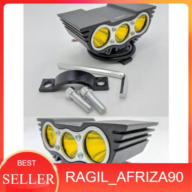 Lampu Tembak Sorot Kuning 3 mata for Nmax Aerox Lexi Adv Vario mio dll