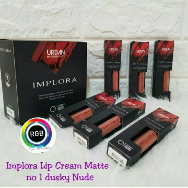 Implora lip cream no 1 - implora urban lip matte cream dusky nude