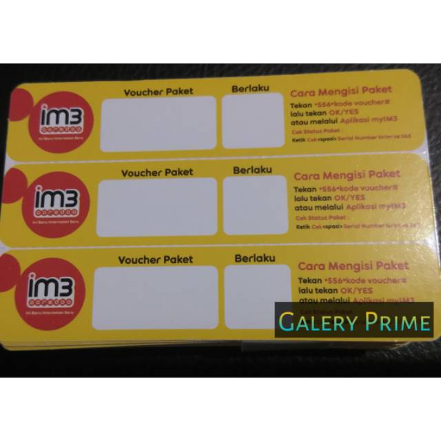 Voucher indosat kosongan