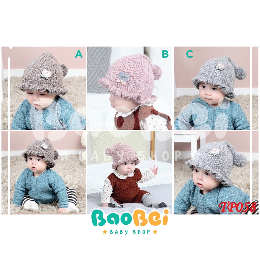 Topi Rajut Fashion Kupluk Bayi Korean Topi Bayi Perempuan