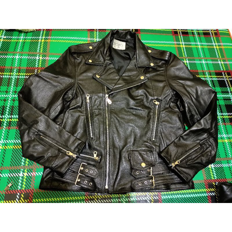 JAKET KULIT PRIA MODEL RAMONES SECOND