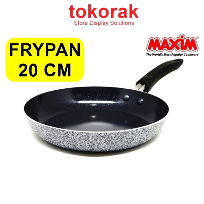 MAXIM FRYPAN NEOSTONE 20 CM CERAMIC MARBLE TEFLON - WAJAN PENGGORENGAN