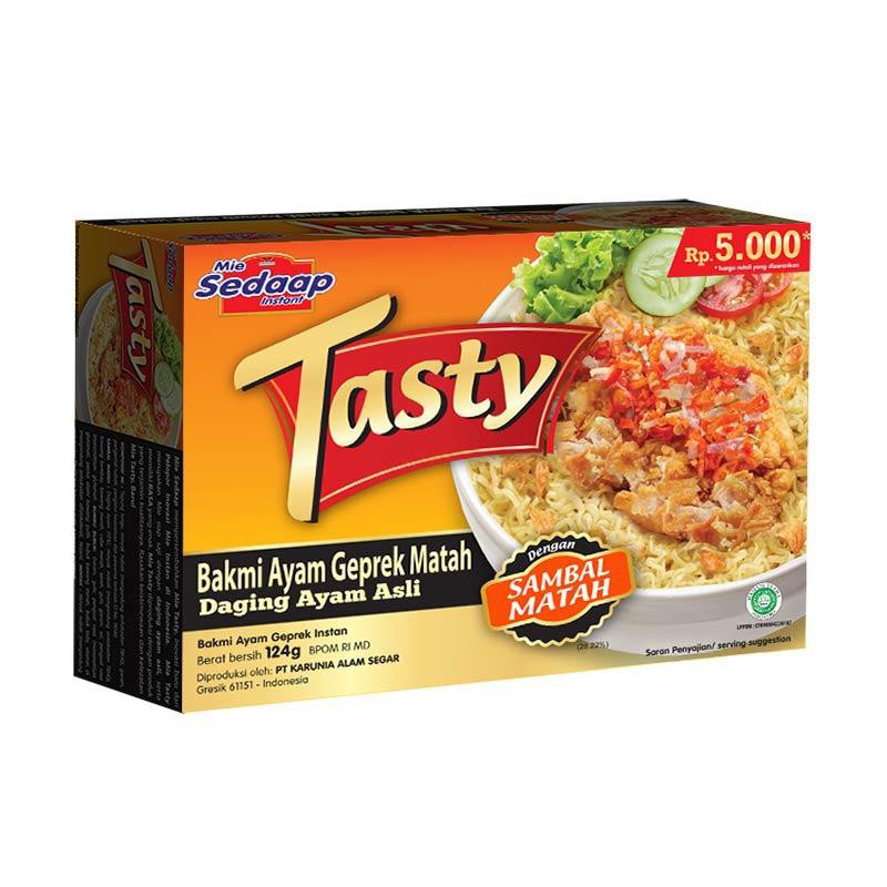 

Mie Sedaap Tasty Bakmi Ayam Geprek Matah 124 gr