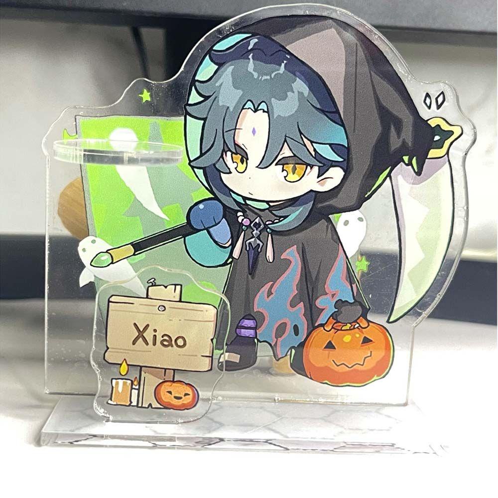 Mxbeauty Stand Holder Pulpen / Alat Tulis Bahan Akrilik Motif Kartun Anime Zhongli Klee