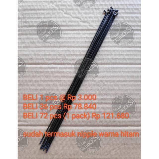 RUJI JARI JARI SPOKE STAINLESS STEEL SEPEDA MTB 26". ARAYA BERKUALITAS 