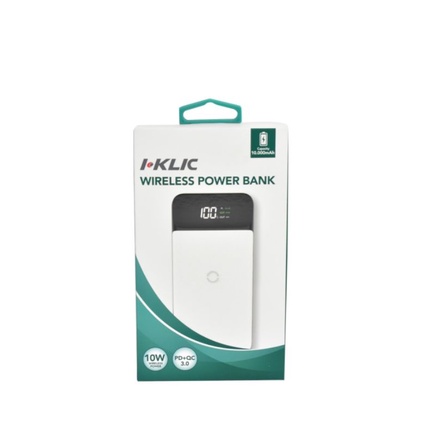 i-Klic Power Bank Wireless Charging Pd+Qc 3.0 10.000 Mah - Putih