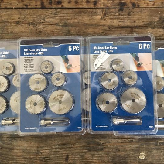 6pcs Mata bor potong gergaji mini grinder cun mata gergaji kayu mini gerinda