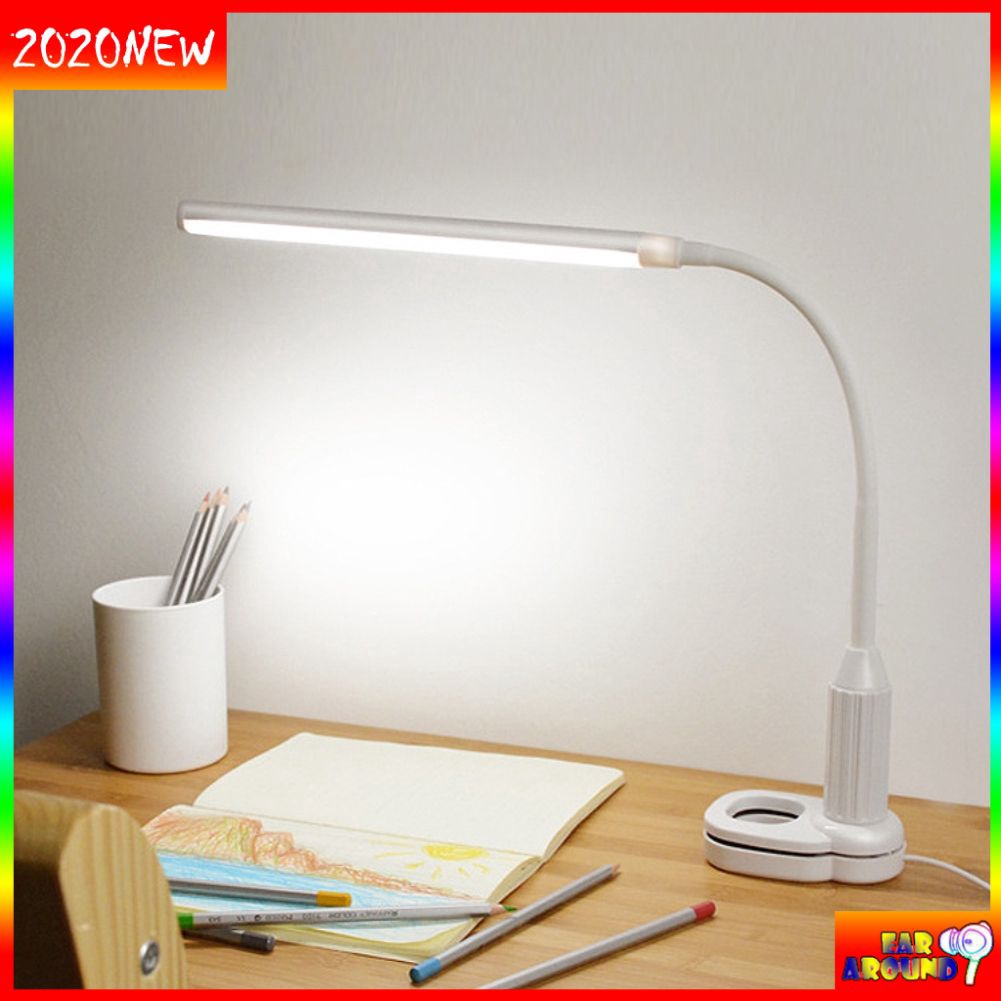 Lampu Belajar Jepit Meja Led Mini Kontrol Sentuh Stepless Lampu Belajar Jepit Meja Led Mini Kontrol Sentuh Stepless