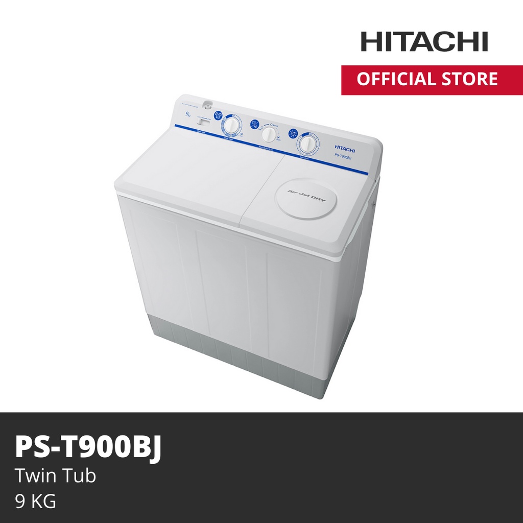 HITACHI MESIN CUCI  PS-T900B 9 Kg Twin Tube
